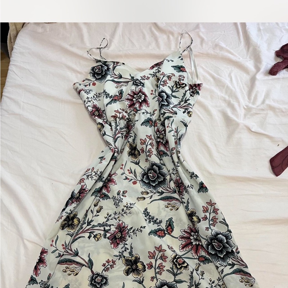 Floral Print Spaghetti Strap Dress